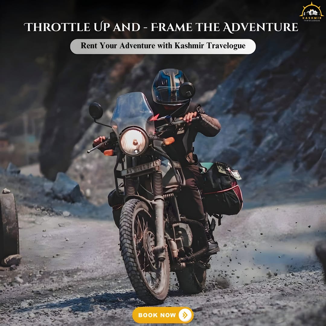 Flyer of a rider riding on bike on ladakh routes, Ladakh Bike Trip 2025: An Expedition of a Lifetime