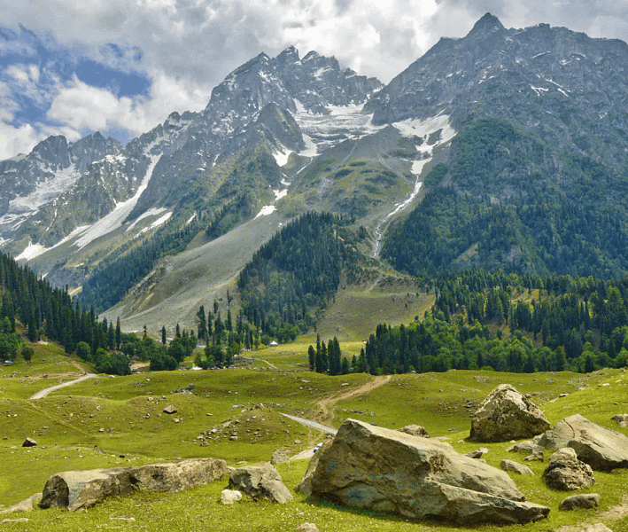 Sonamarg mountains in summer
